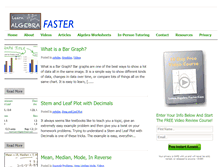 Tablet Screenshot of learnalgebrafaster.com
